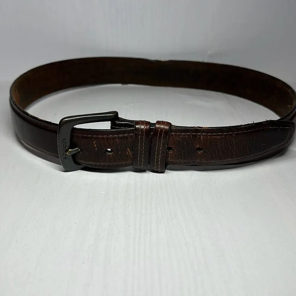 Columbia Men's Double‎ Loop Belt-Casual Dress with Single Prong Buckle for Jeans